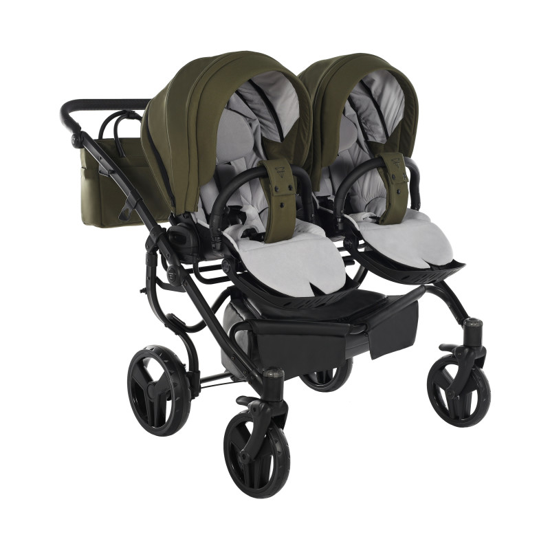 Junama Termo Line Tex Duo 03 Olive Dvīņu rati 2in1