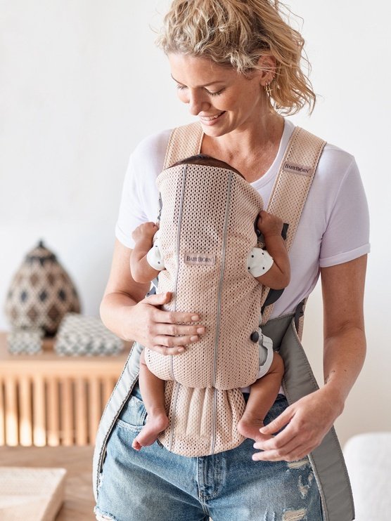 Ķengursoma BabyBjorn Baby Carrier Mesh Pearly pink 021001