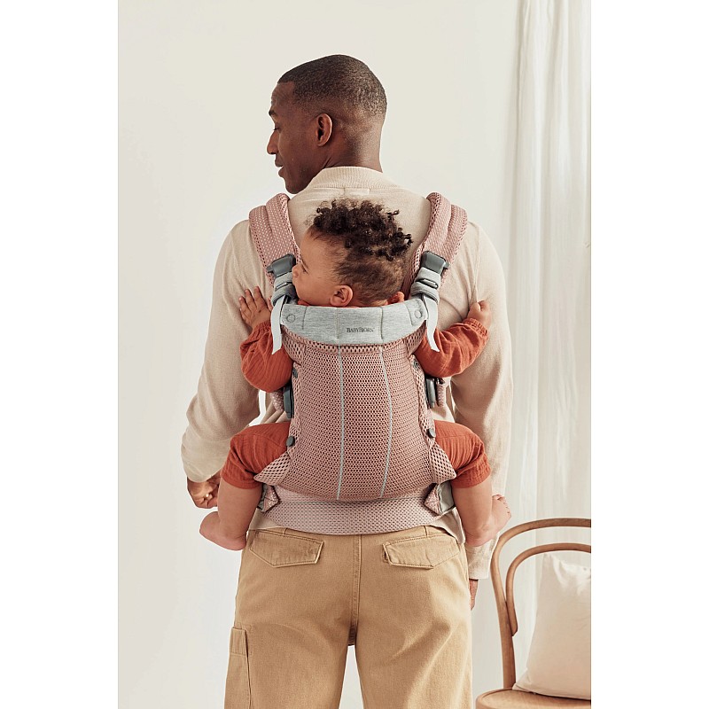 Ķengursoma BabyBjorn Harmony Mesh Dusty pink 088003