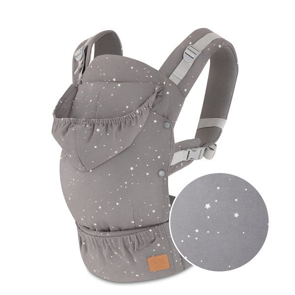 Ķengursoma Kinderkraft Huggy Grey Stars