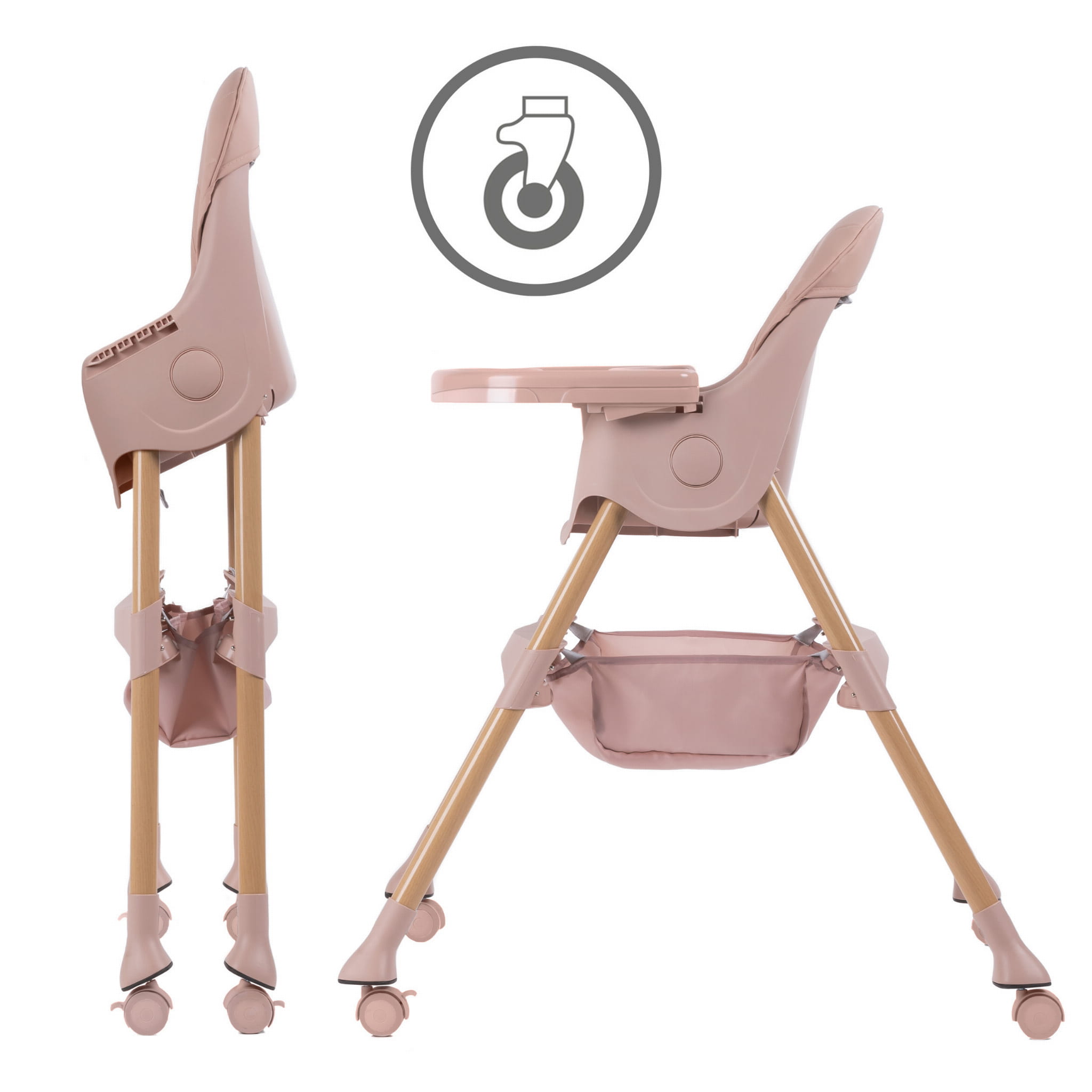 Kidwell Karimi Pink 2in1 Стульчик для кормления