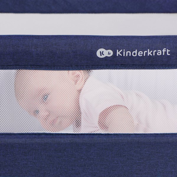 Kinderkraft Bea 2in1 Grey Приставная Кроватка