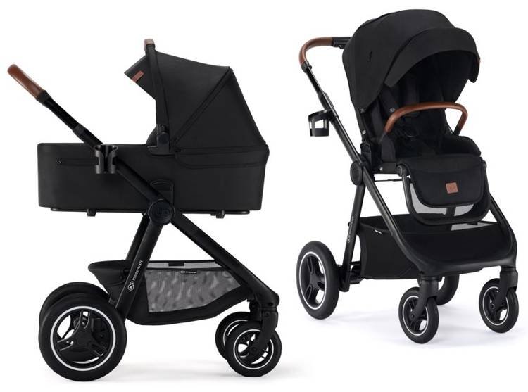 Kinderkraft Everyday Black Bērnu rati 2in1