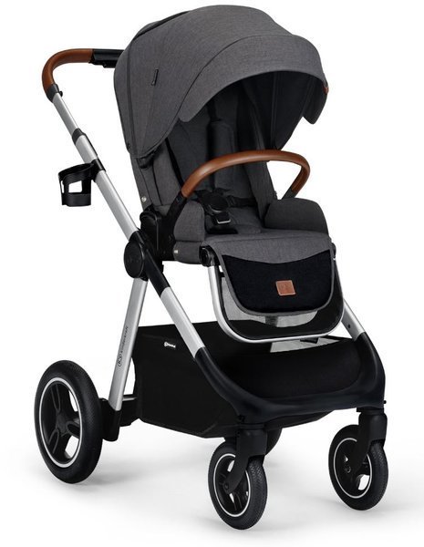 Kinderkraft Everyday Dark Grey Silver Frame Bērnu rati 2in1