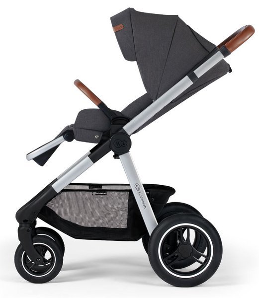 Kinderkraft Everyday Dark Grey Silver Frame Bērnu rati 2in1