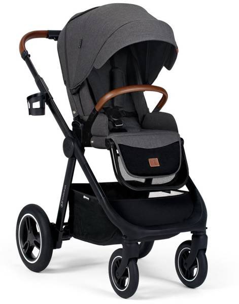 Kinderkraft Everyday Dark Grey Black Frame Bērnu rati 2in1