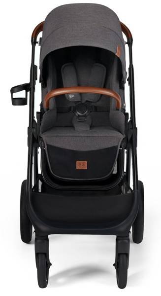 Kinderkraft Everyday Dark Grey Black Frame Bērnu rati 2in1