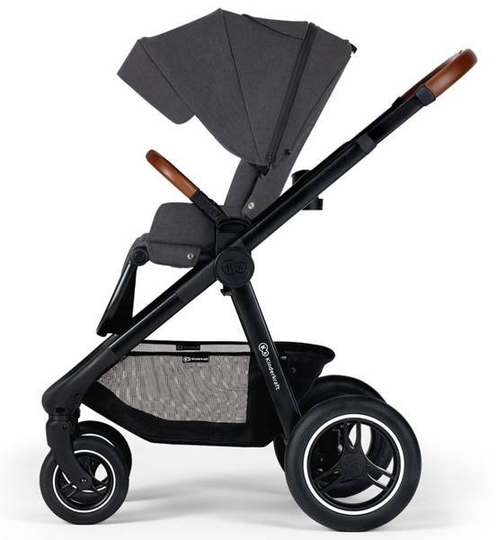 Kinderkraft Everyday Dark Grey Black Frame Bērnu rati 2in1