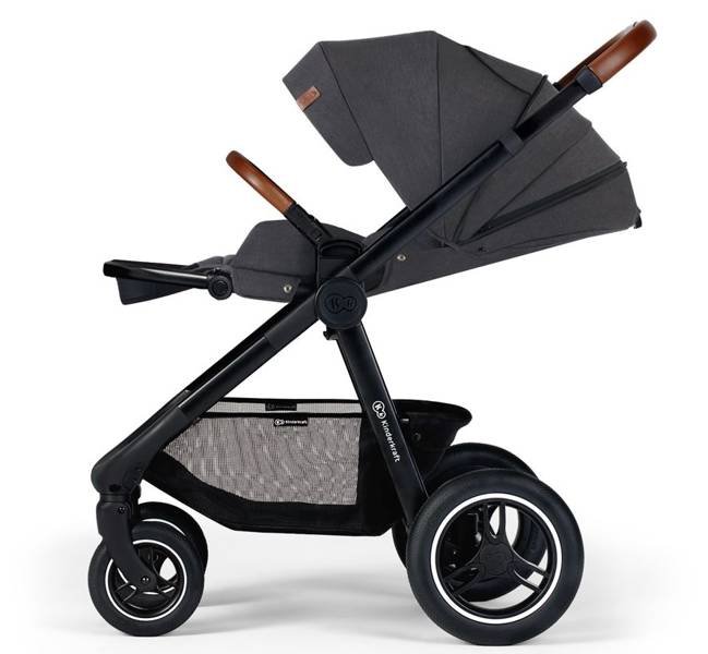 Kinderkraft Everyday Dark Grey Black Frame Bērnu rati 2in1