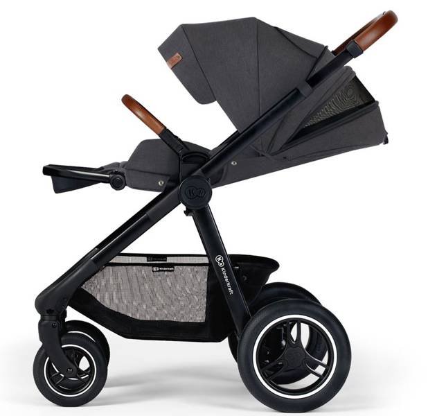 Kinderkraft Everyday Dark Grey Black Frame Bērnu rati 2in1