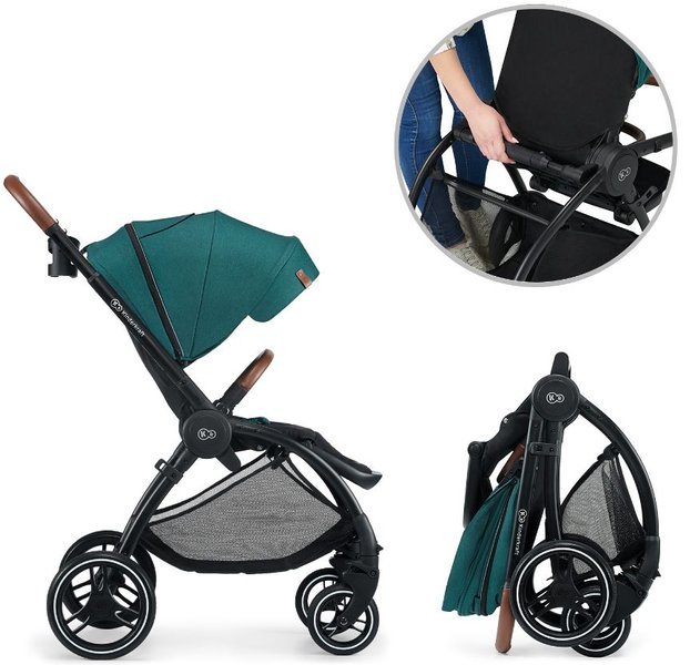 Kinderkraft Evolution + Cocoon Midnight Green Sporta rati 2in1