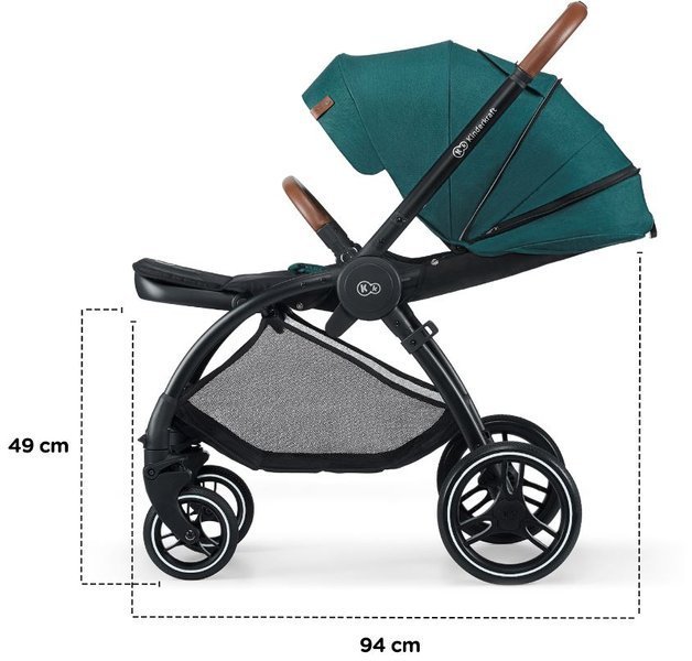 Kinderkraft Evolution + Cocoon Midnight Green Sporta rati 2in1