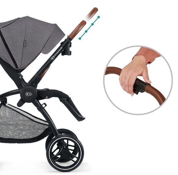 Kinderkraft Evolution + Cocoon Platinum Grey Sporta rati 2in1