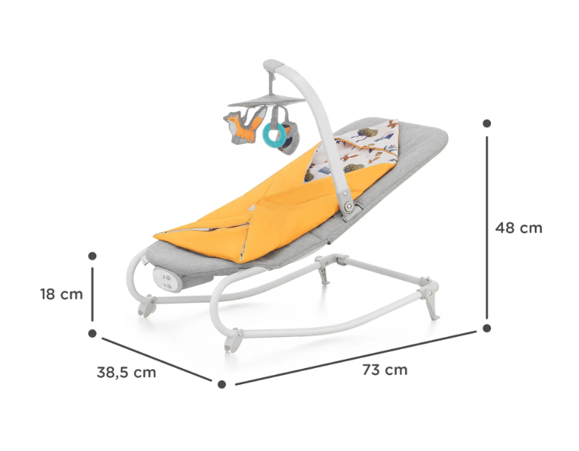 Kinderkraft Felio 2 Forest Yellow 2023 Шезлонг