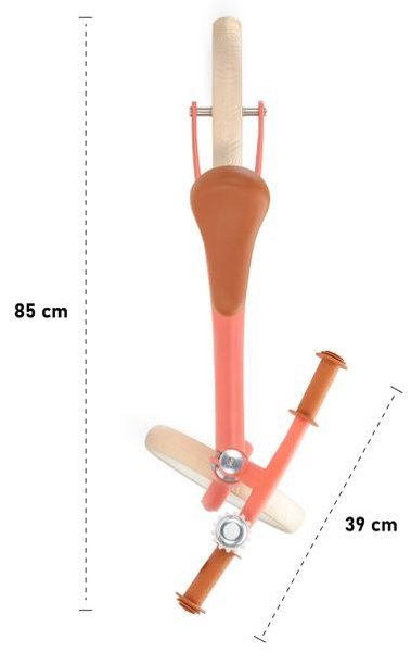 Kinderkraft Fly Plus Coral велосипед/бегунок с металлической рамой