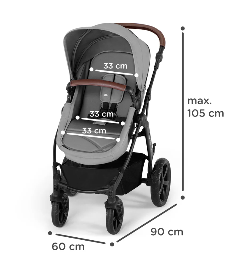 Kinderkraft Moov CT Black Bērnu rati 3in1