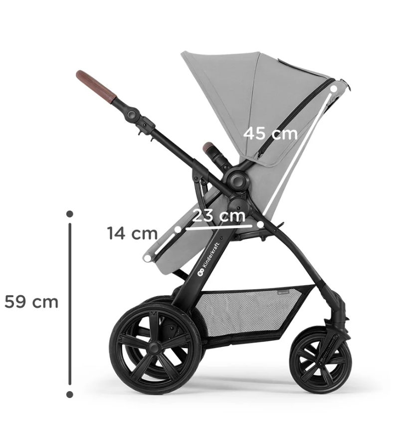 Kinderkraft Moov CT Black Bērnu rati 3in1