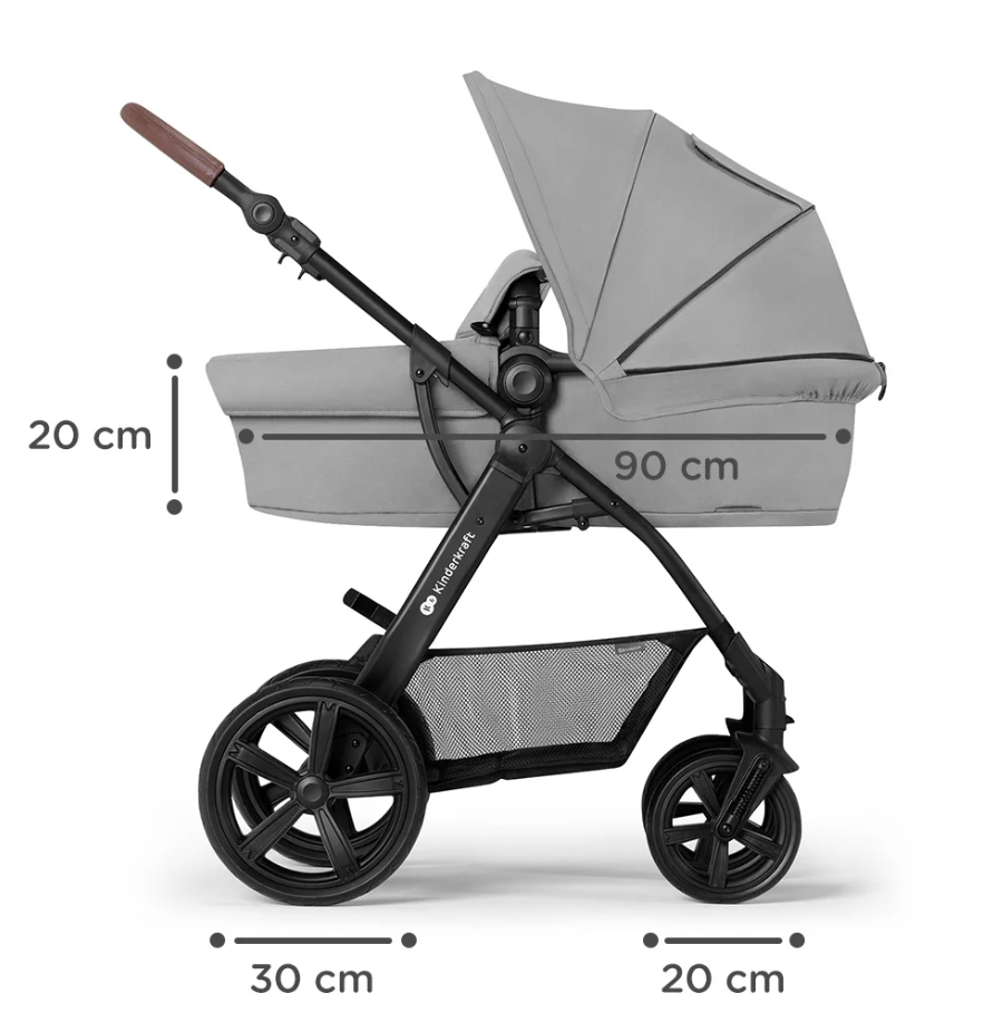 Kinderkraft Moov CT Black Bērnu rati 3in1