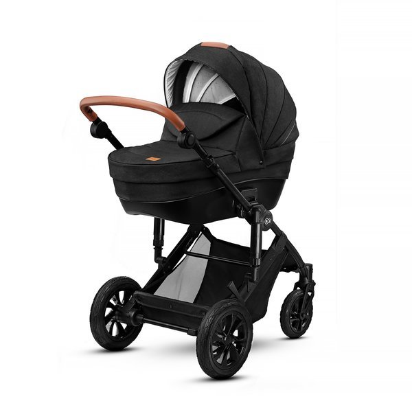 Kinderkraft Prime Black Bērnu rati 3in1