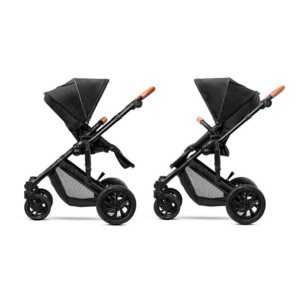 Kinderkraft Prime Black Bērnu rati 3in1