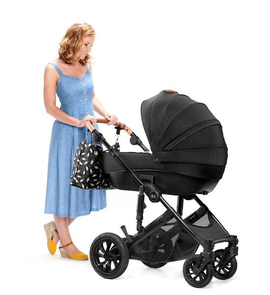 Kinderkraft Prime Black Bērnu rati 3in1