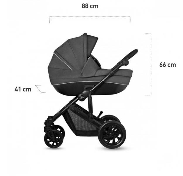 Kinderkraft Prime Lite Black Anthracite Детская коляска 3 в 1