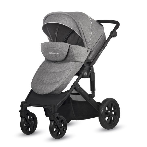 Kinderkraft Prime Lite Grey Детская коляска 2 в 1