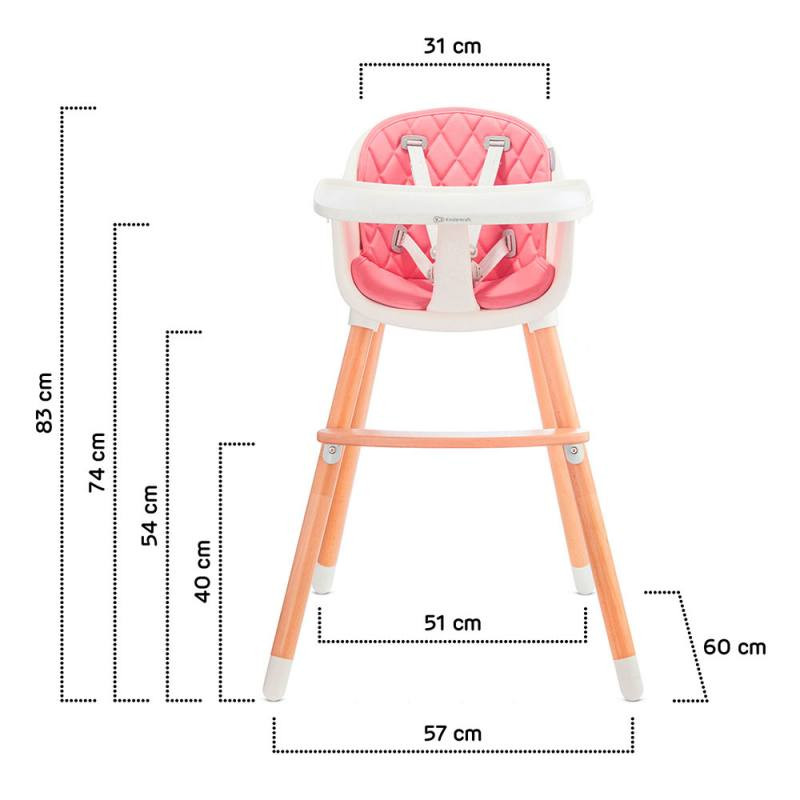 Kinderkraft Sienna Rose 2in1 Стульчик для кормления