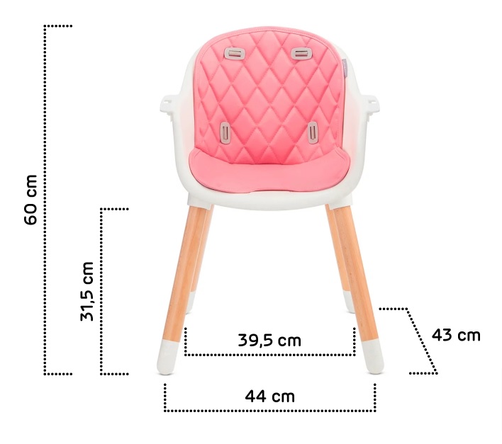 Kinderkraft Sienna Rose 2in1 Стульчик для кормления