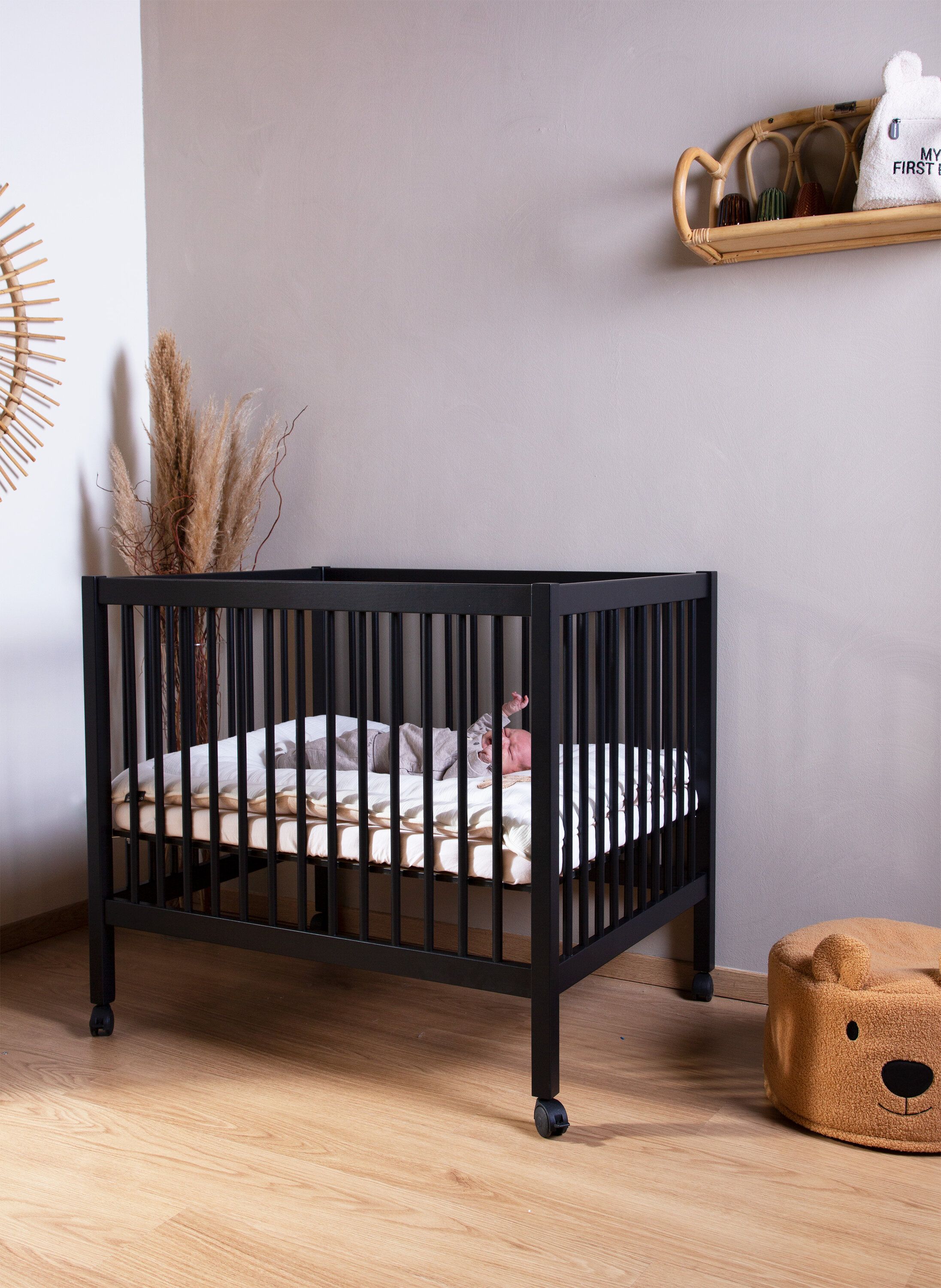 Деревянный манеж Childhome Playpen 97 Wood Black