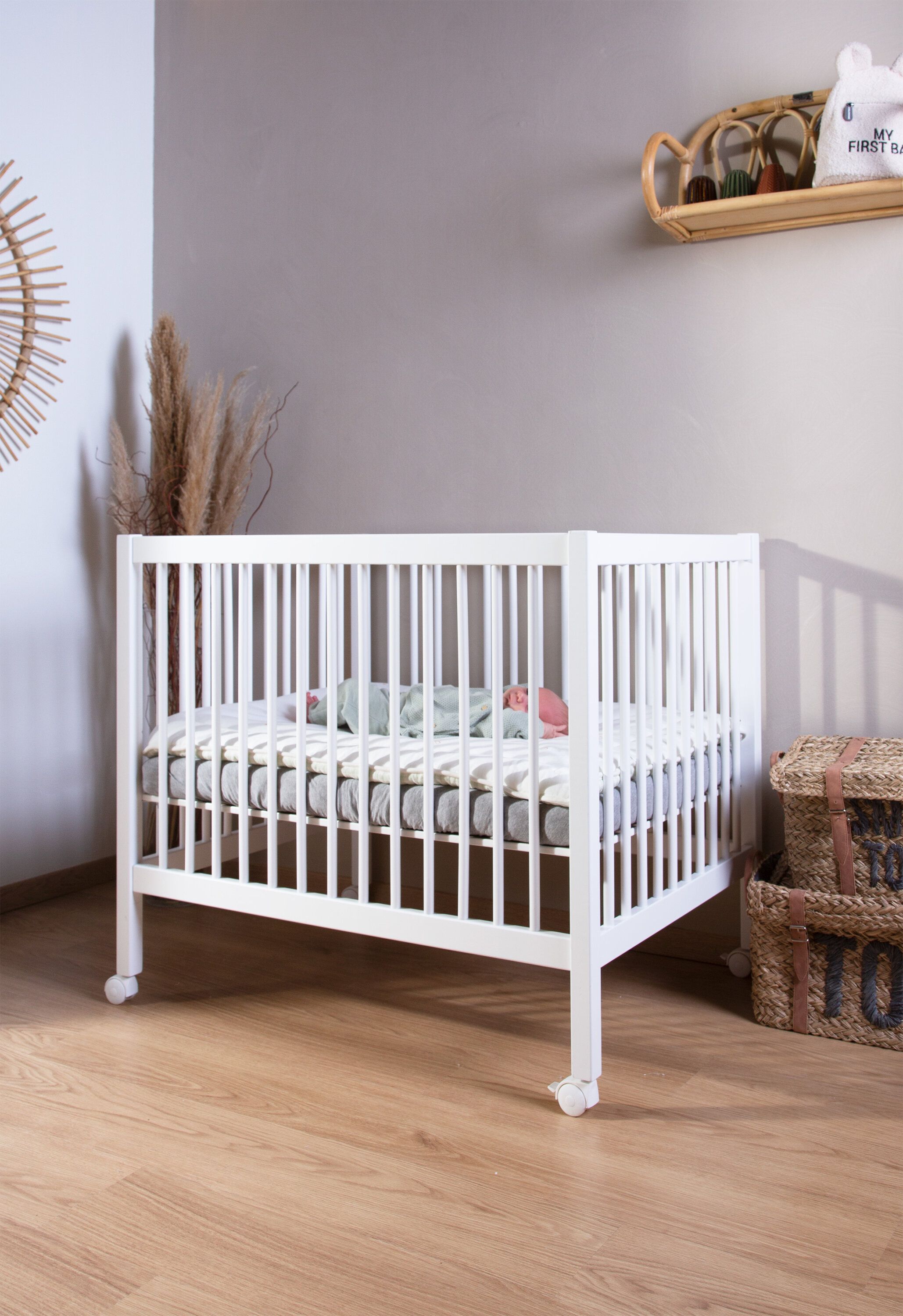 Деревянный манеж Childhome Playpen 97 Wood White