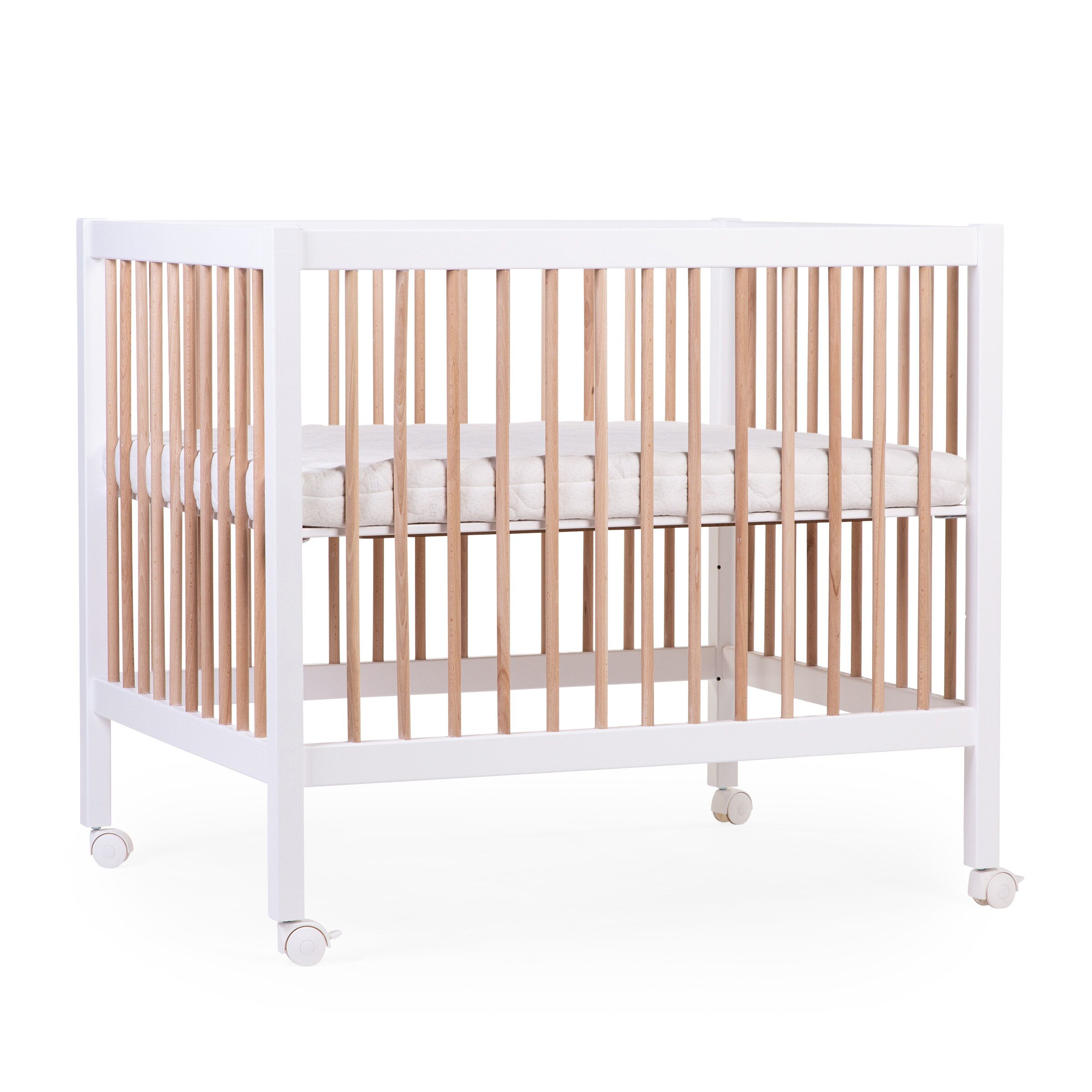 Деревянный манеж Childhome Playpen 97 Wood White Natural