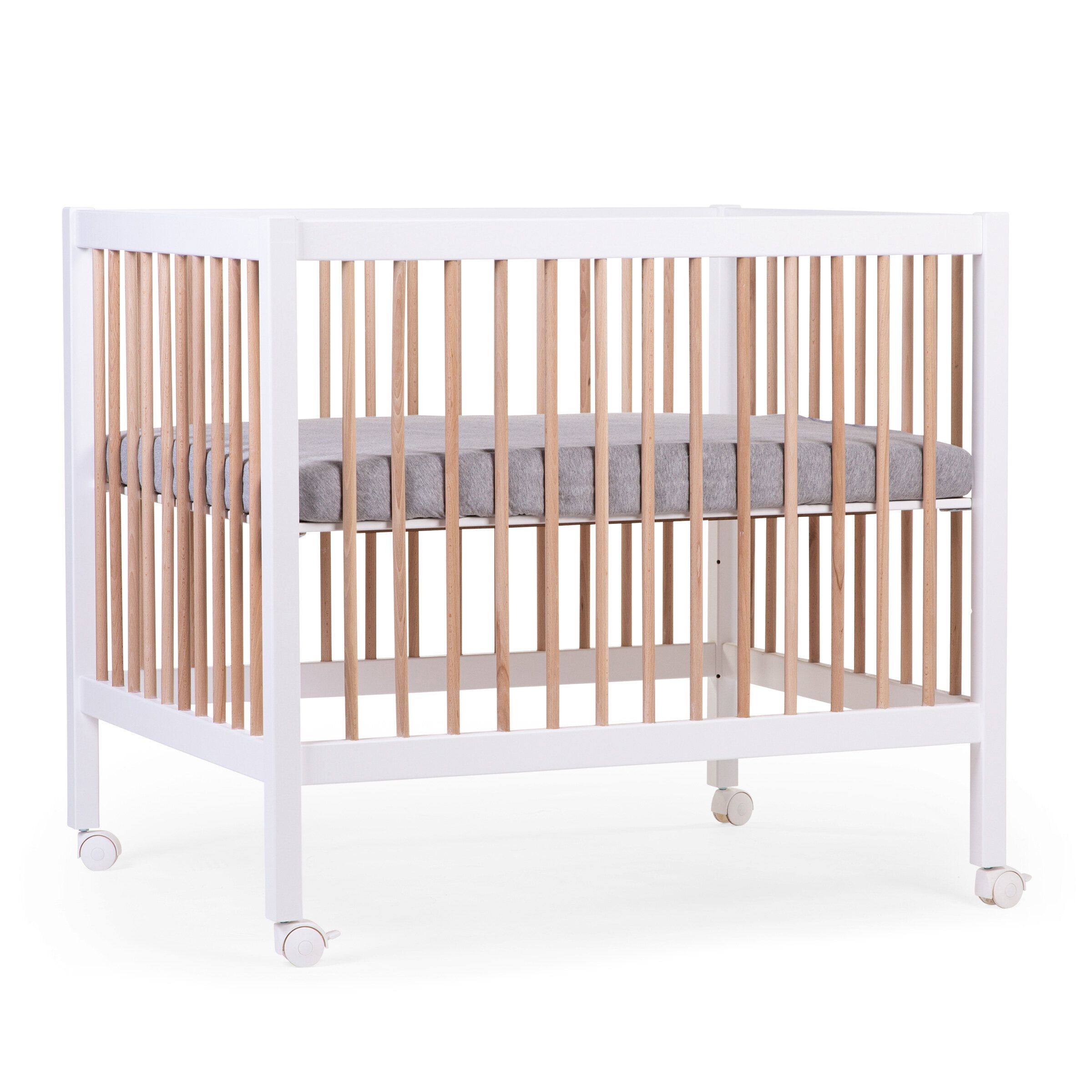 Деревянный манеж Childhome Playpen 97 Wood White Natural