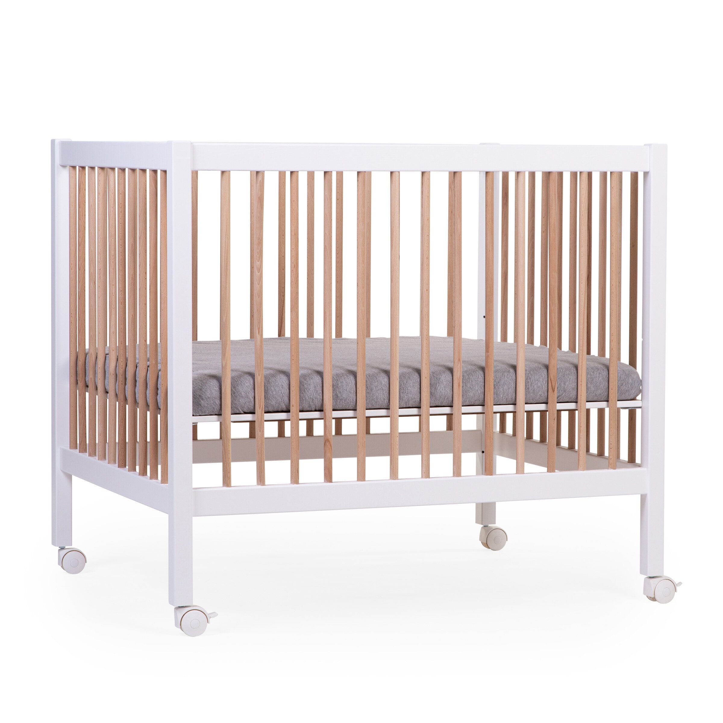 Деревянный манеж Childhome Playpen 97 Wood White Natural