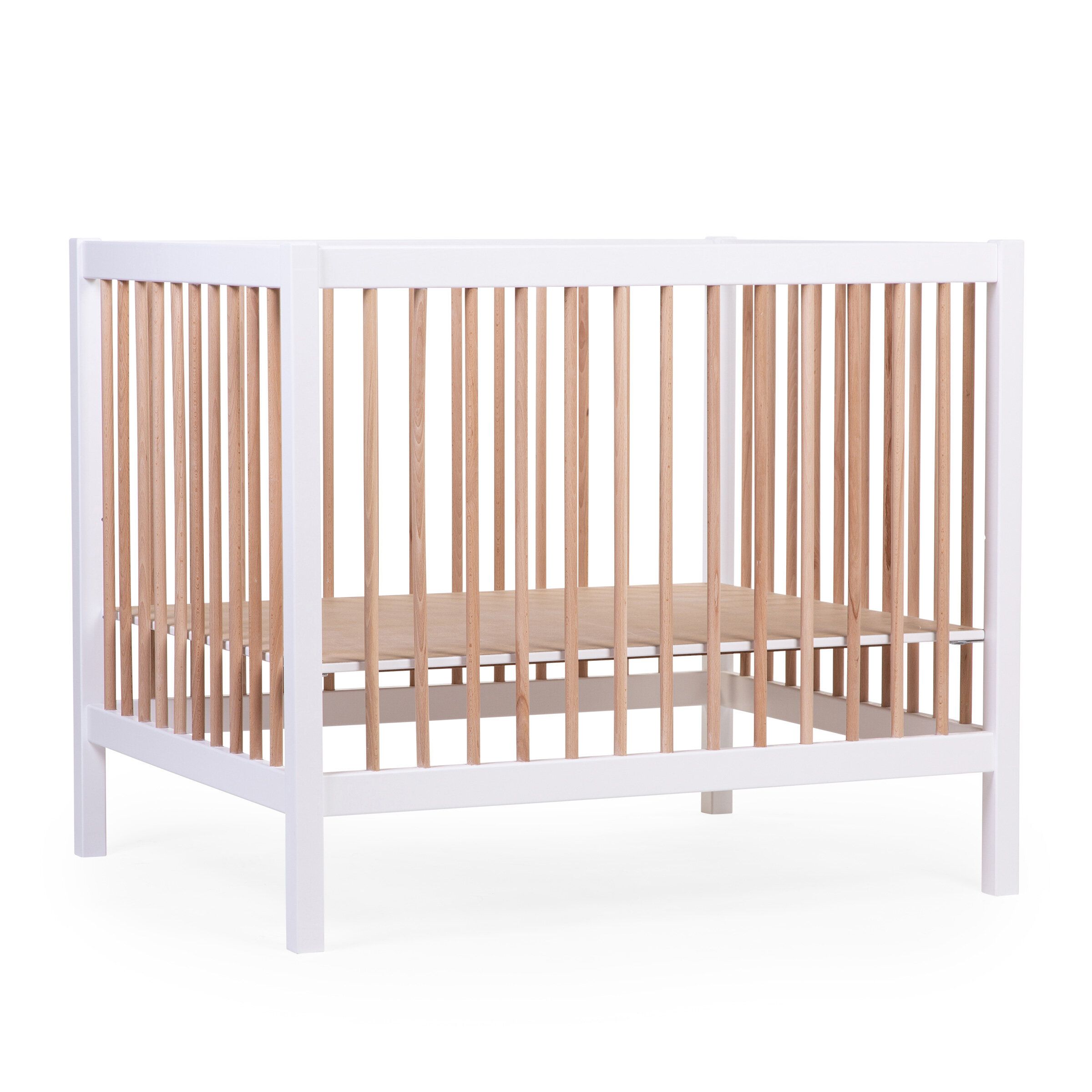 Деревянный манеж Childhome Playpen 97 Wood White Natural