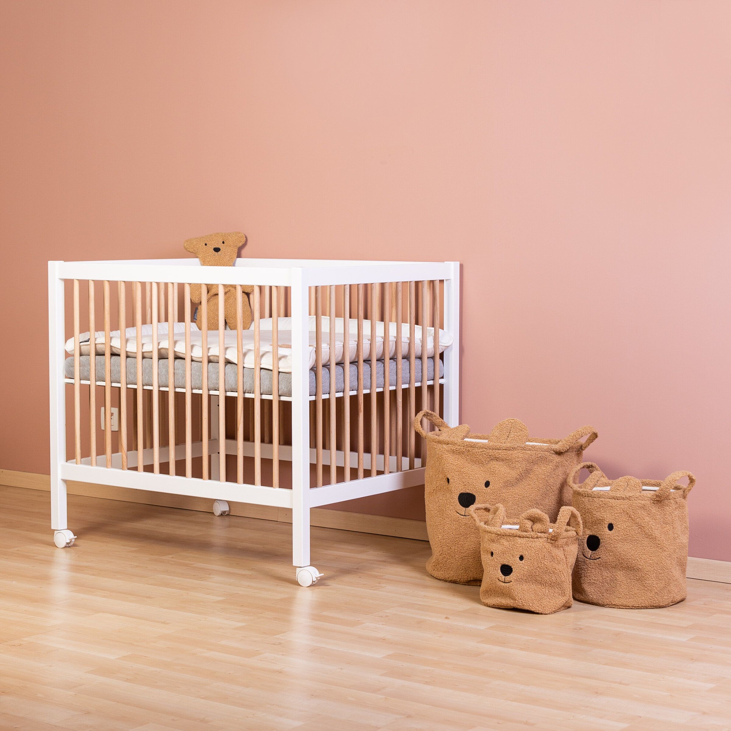 Деревянный манеж Childhome Playpen 97 Wood White Natural