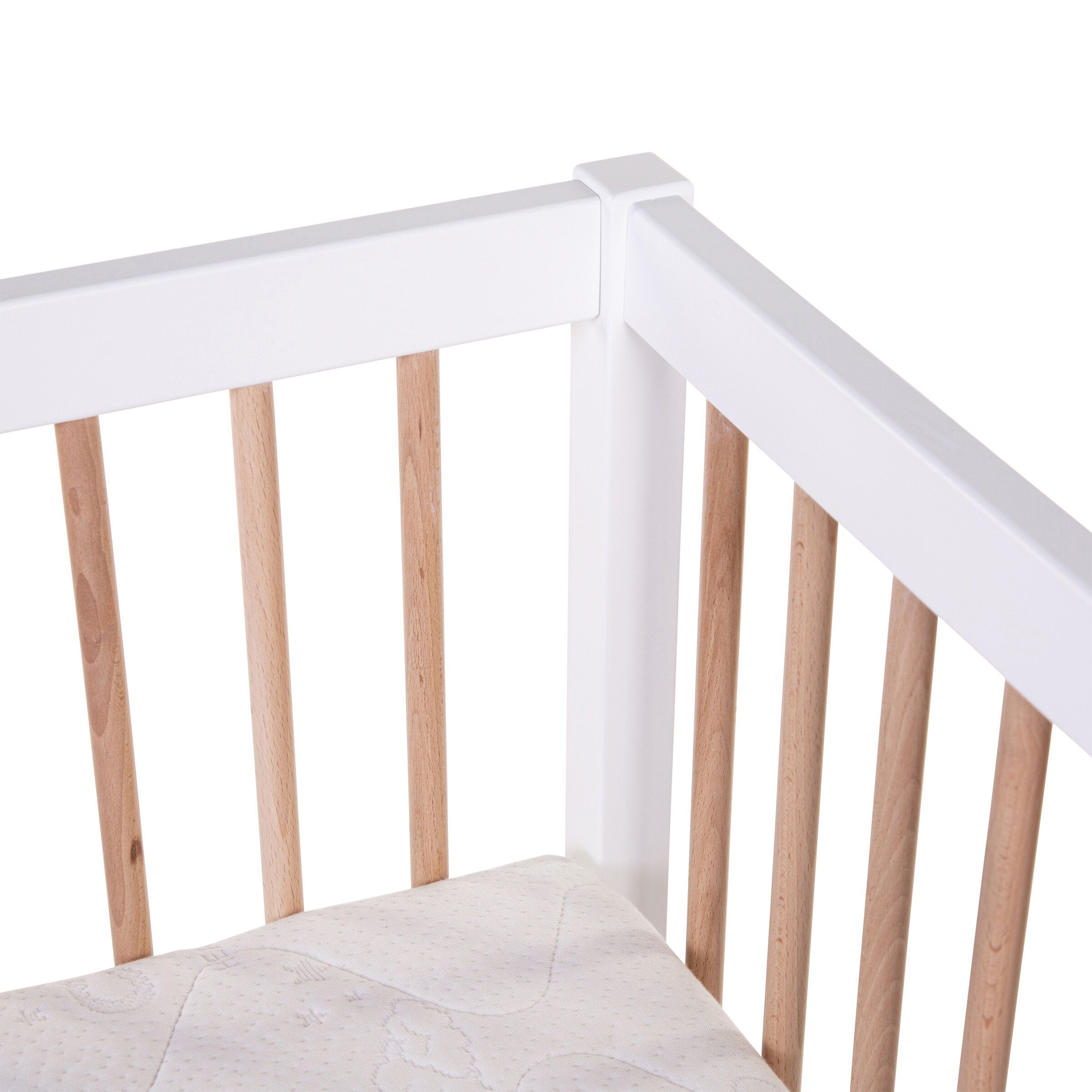 Деревянный манеж Childhome Playpen 97 Wood White Natural