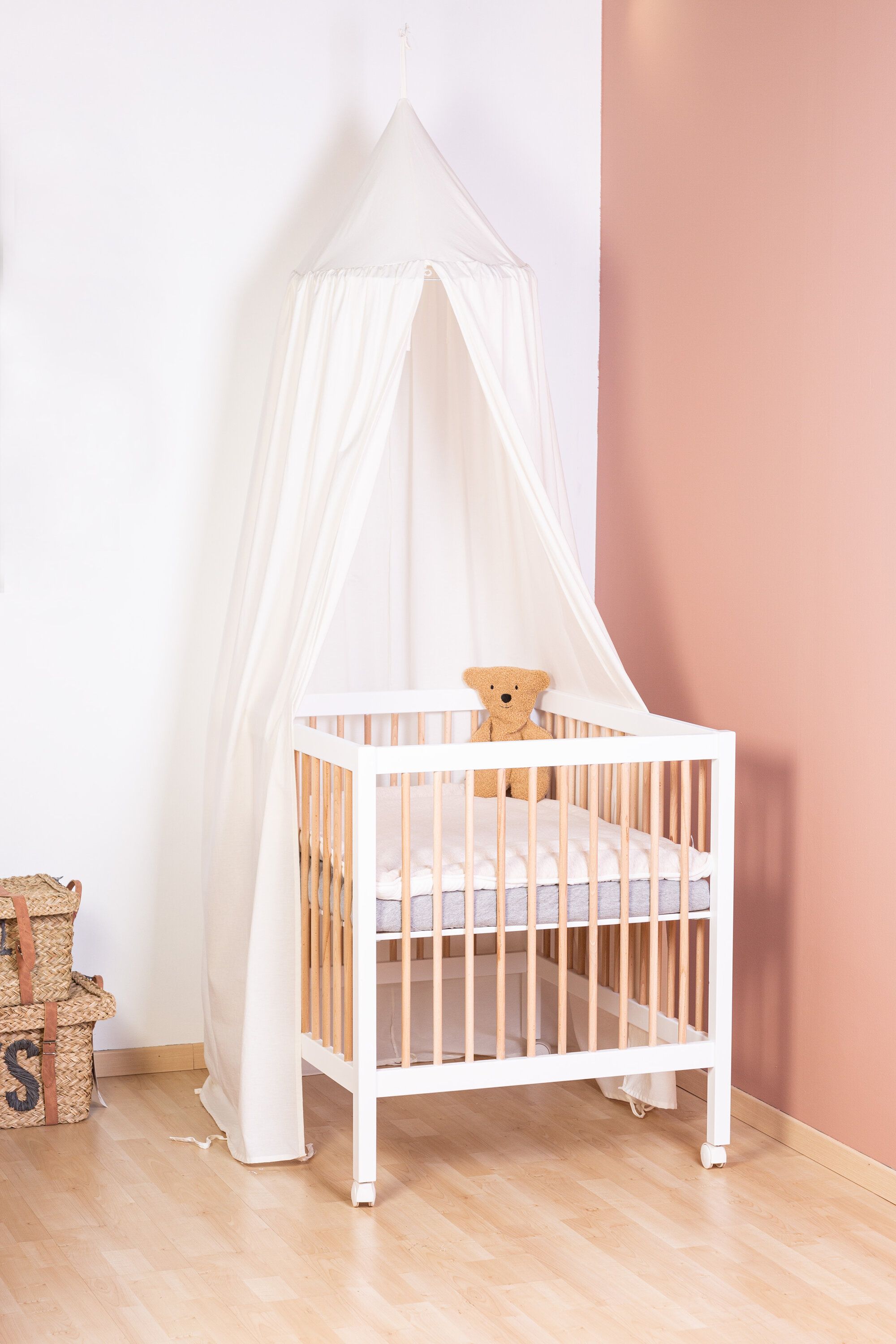 Деревянный манеж Childhome Playpen 97 Wood White Natural