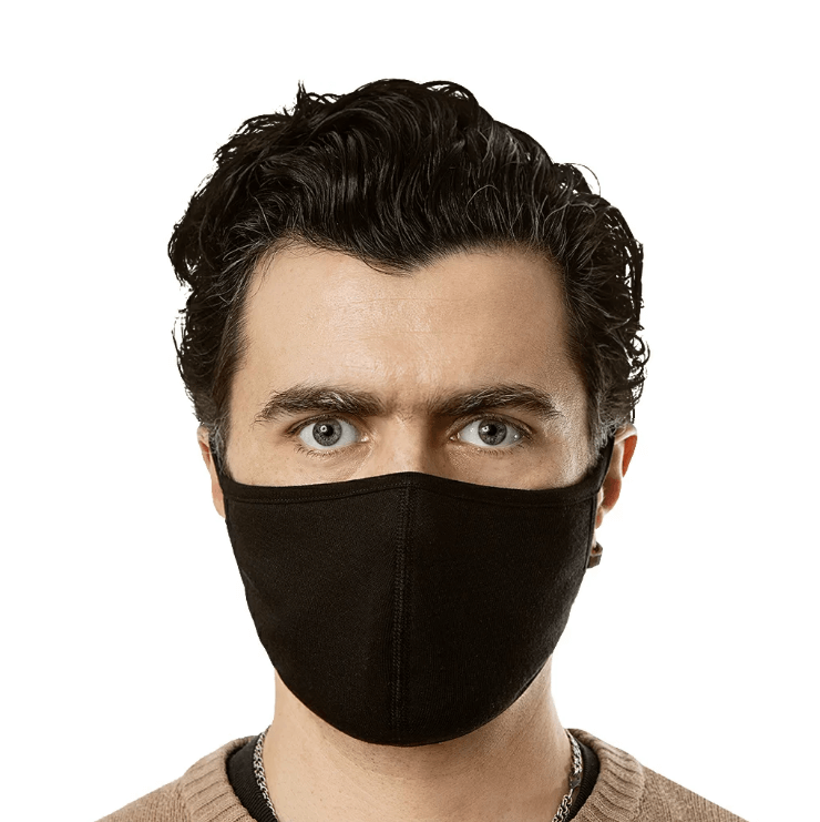 Kokvilnas sejas aizsargmaska antibakteriāla, elpojoša, mazgājama Face Mask