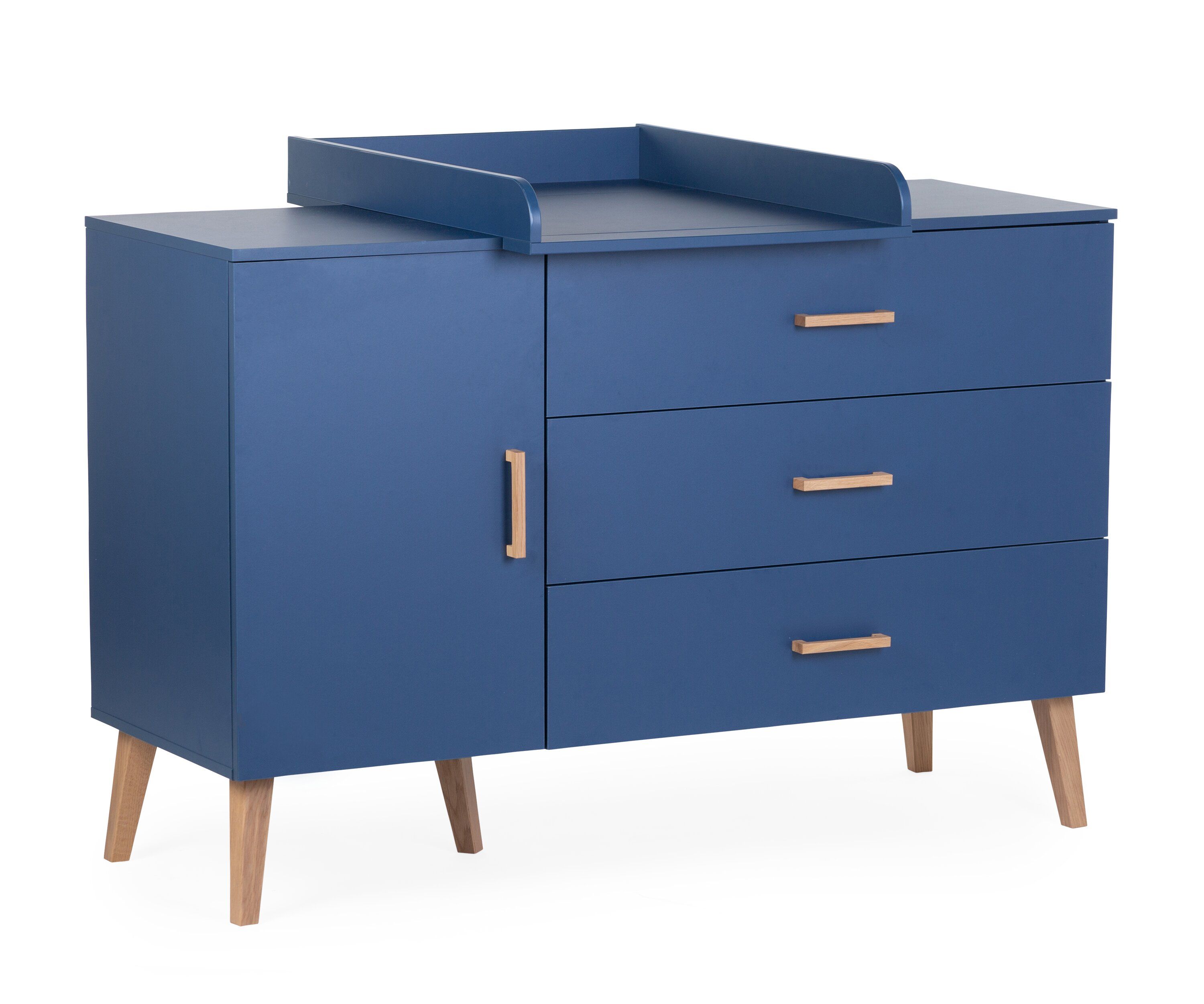 Kumode ar pārtinamo galdiņu Childhome Bold Blue