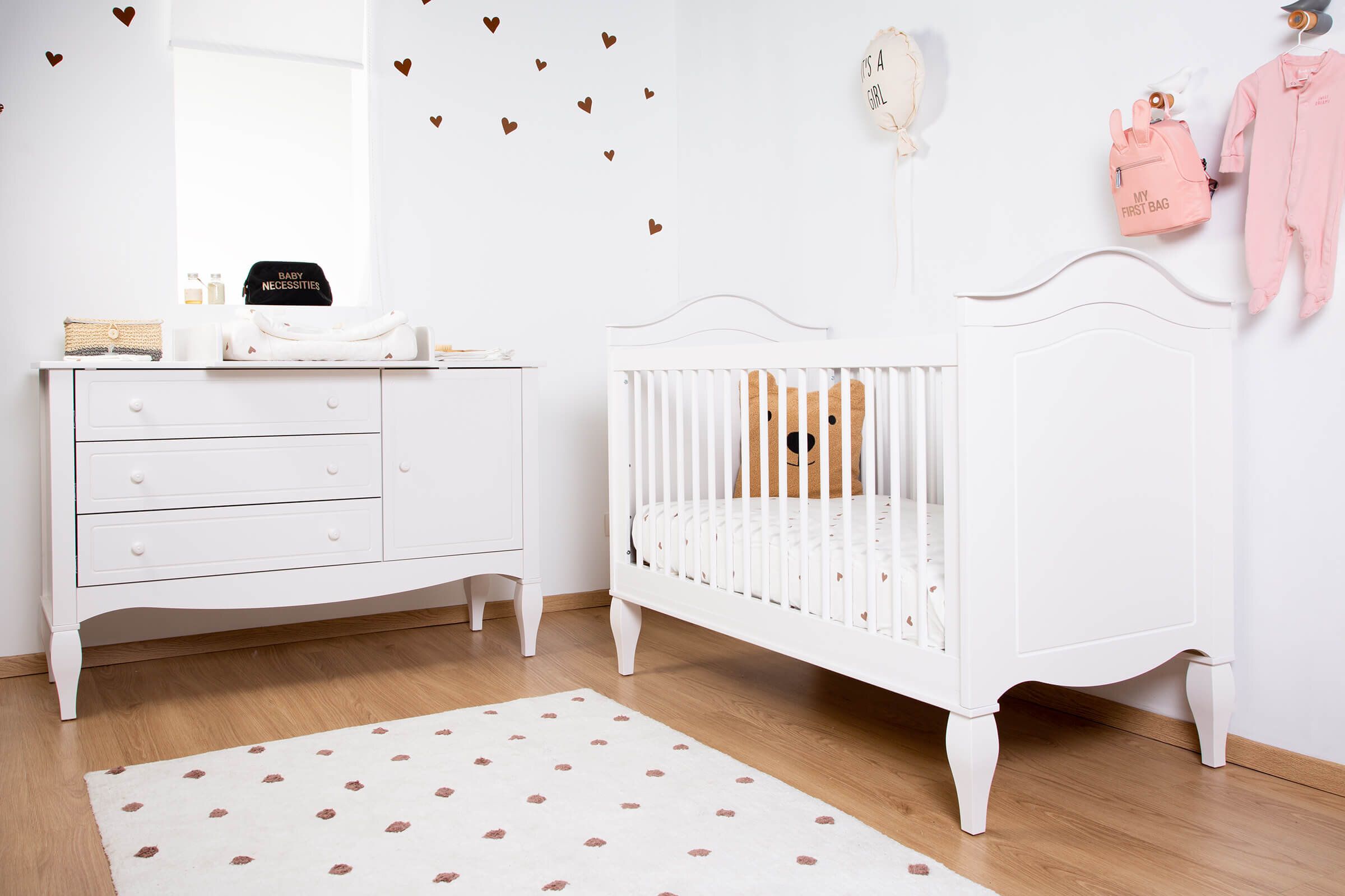 Комод c пеленальным столиком Childhome Romantic White