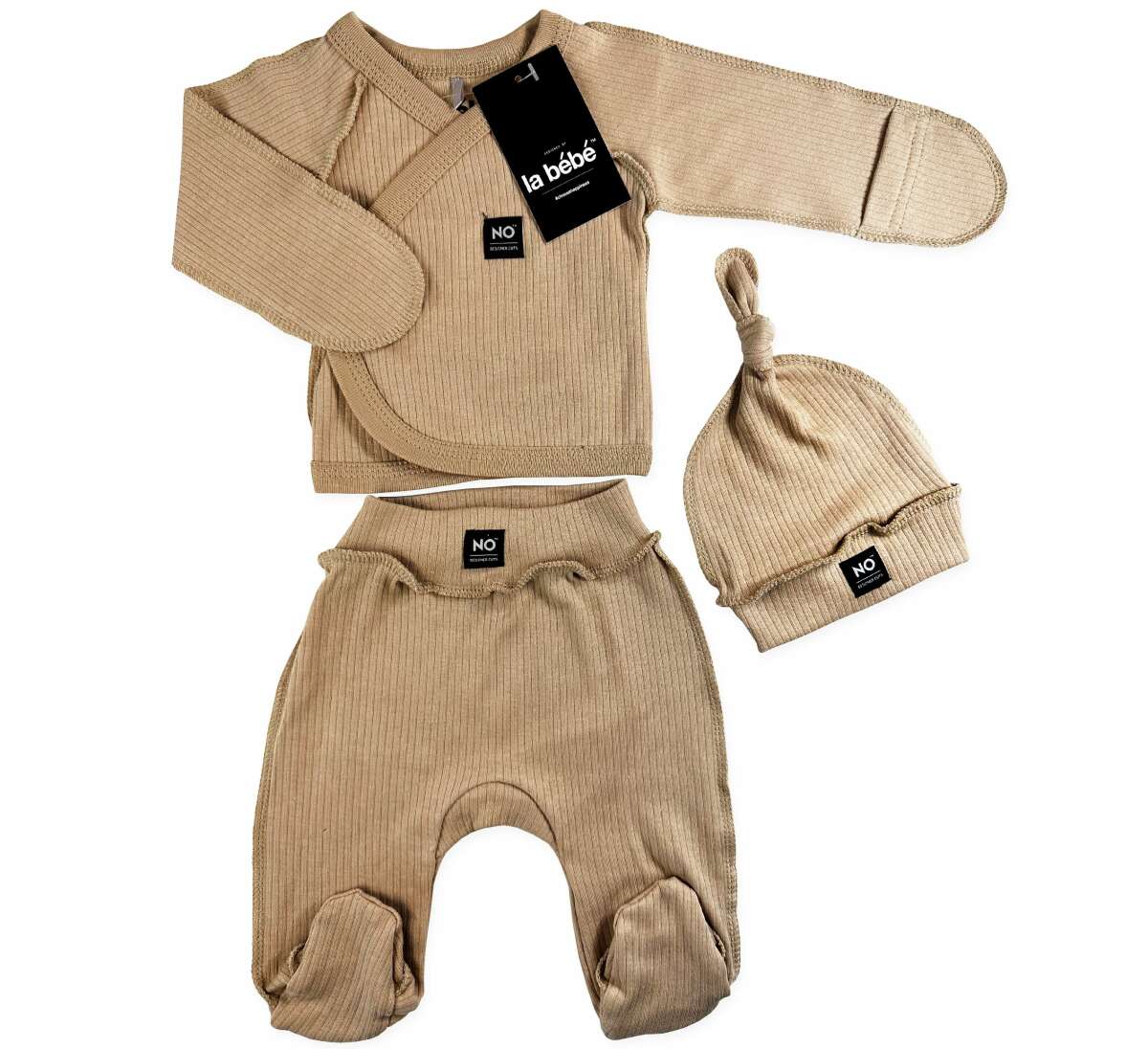 La Bebe Baby Set Cappuccino Детский комплект из 3 частей 100% хлопок