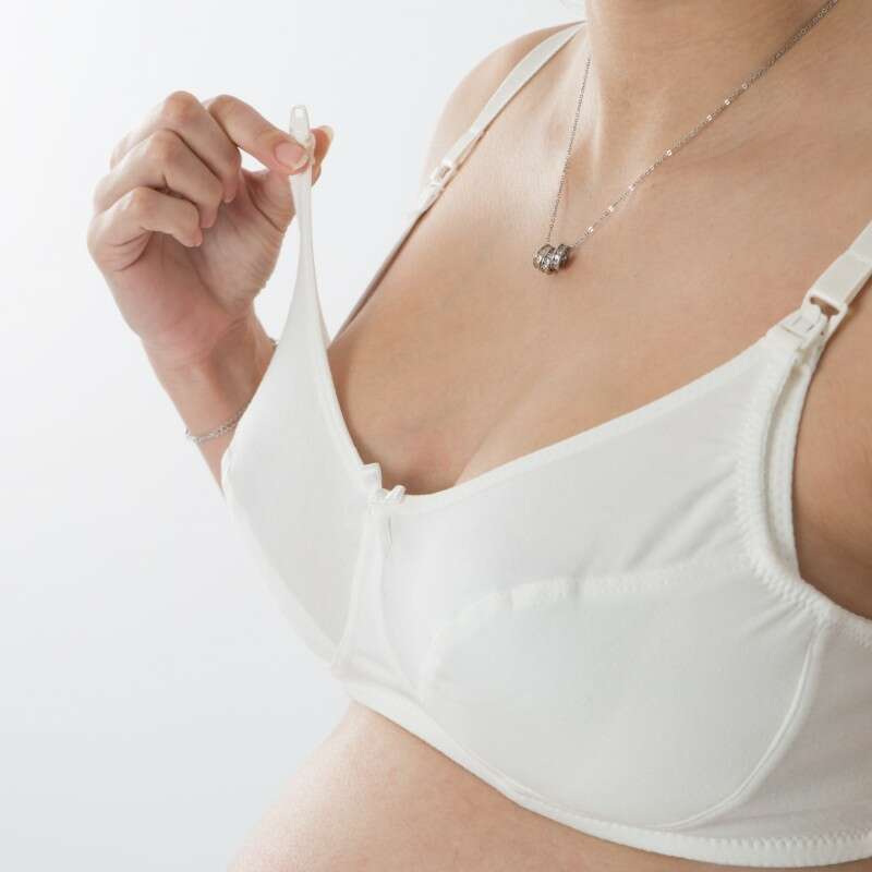 La Bebe Lingerie Basic Bio Cotton White (Milk) Бюстгальтер для кормления с отстёгивающейся мягкой чашкой