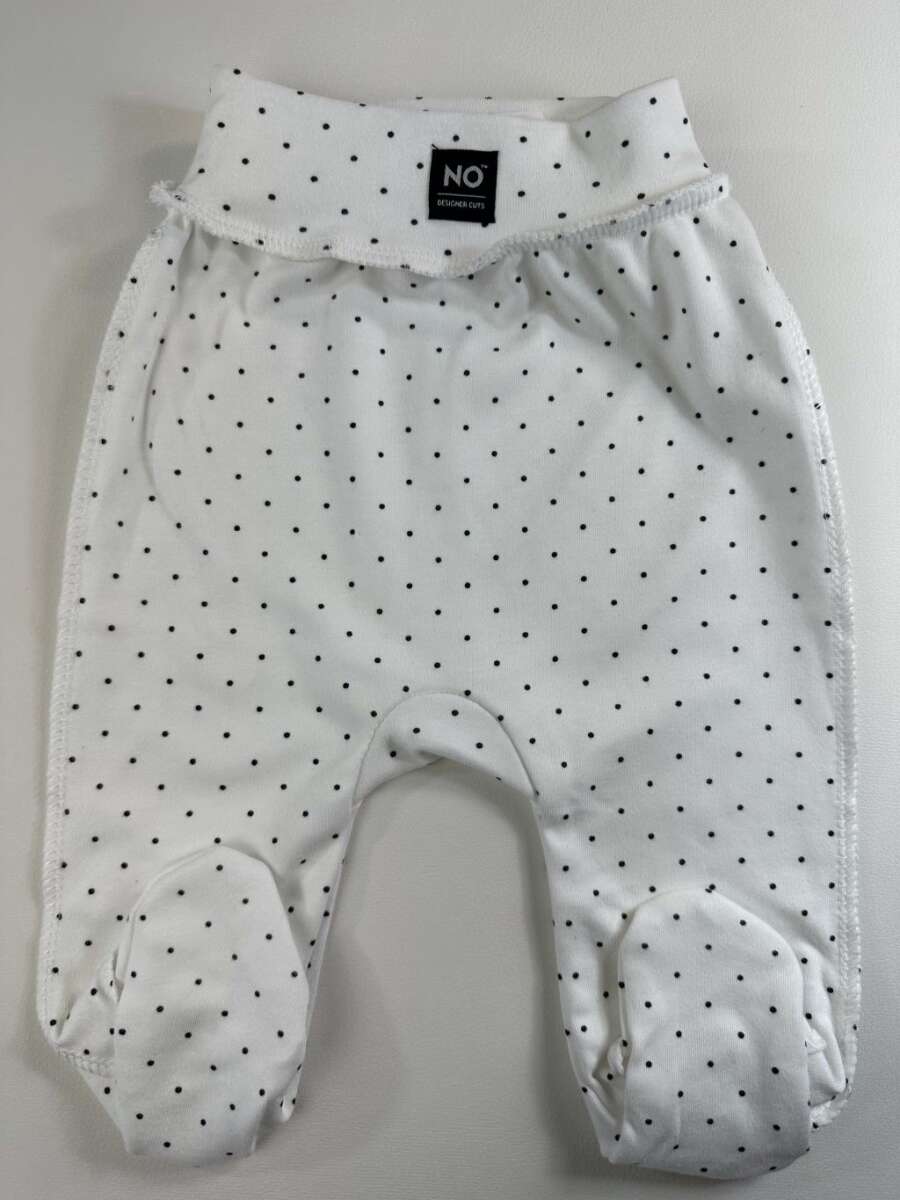 La Bebe NO Baby Pants Dots Детские штанишки с широким поясом и закрытыми пяточками из чистого хлопка