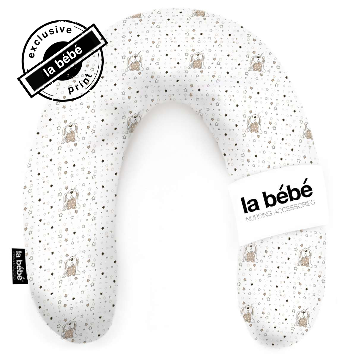 La Bebe Rich Cotton Nursing Maternity Pillow Bears Подковка для сна, кормления малыша 30x104 cm