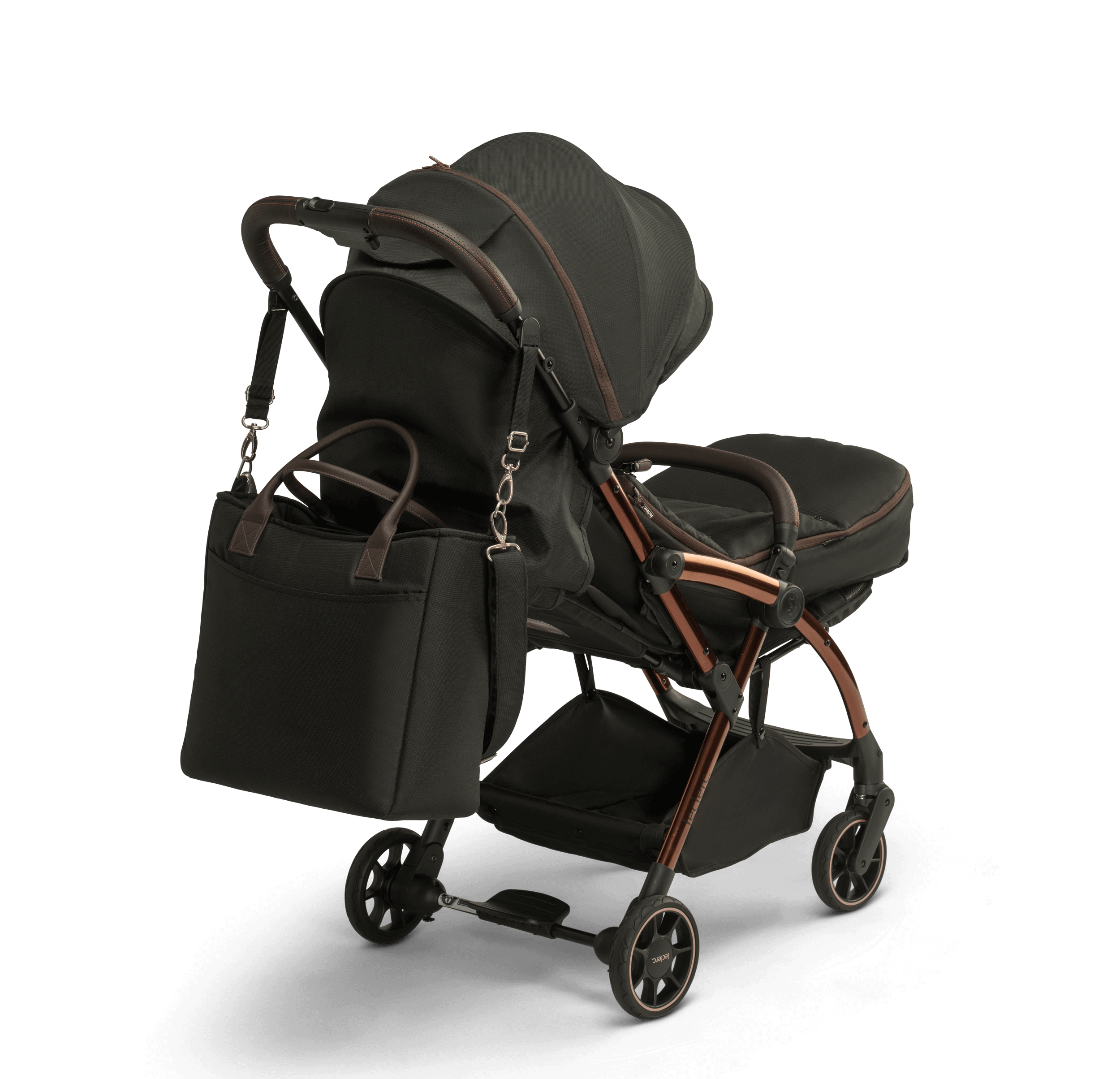 Leclerc Baby Influencer Black Brown Pastaigu rati