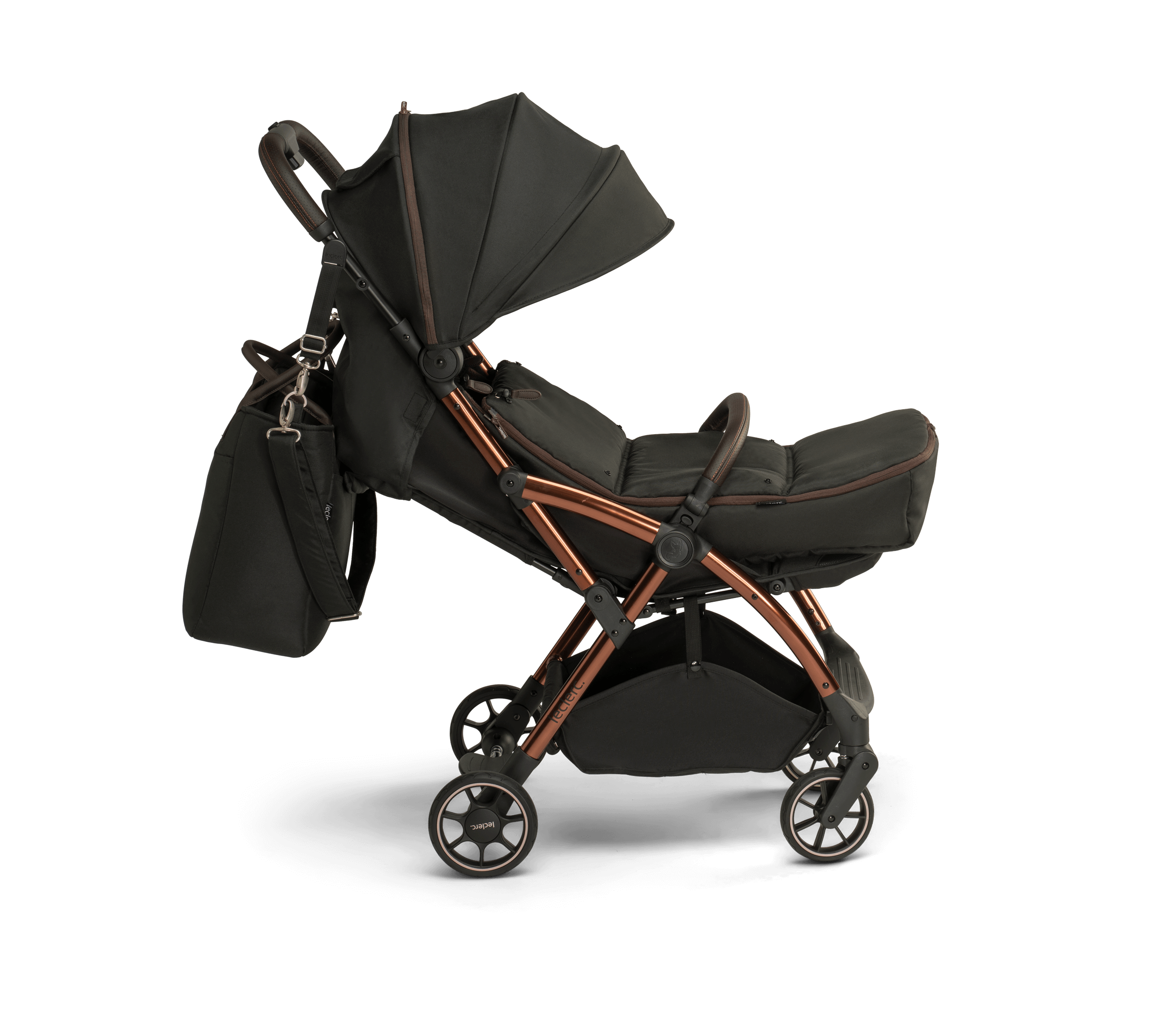 Leclerc Baby Influencer Black Brown Pastaigu rati