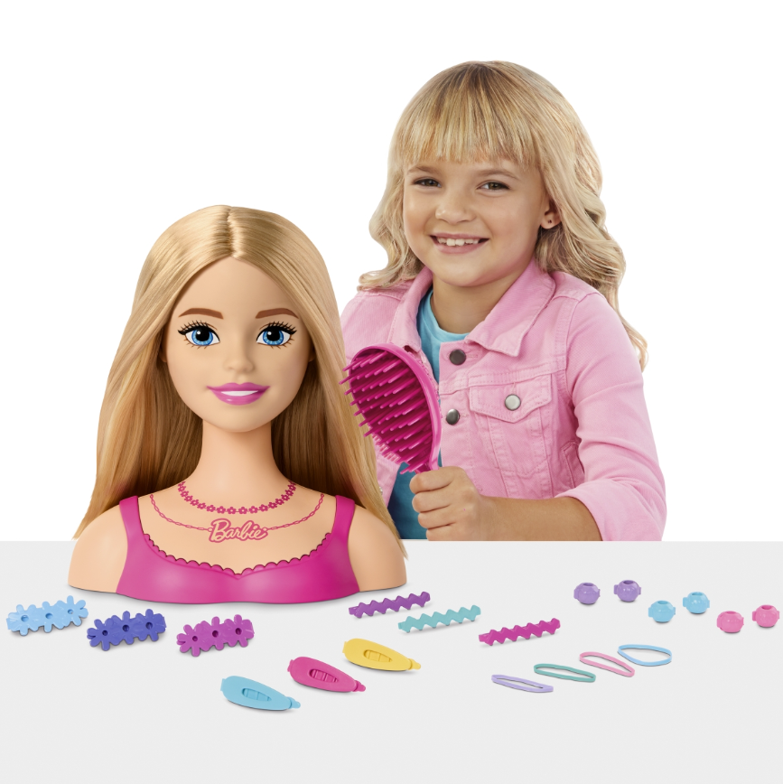 Голова куклы для стилизации Barbie Blonde HMD88