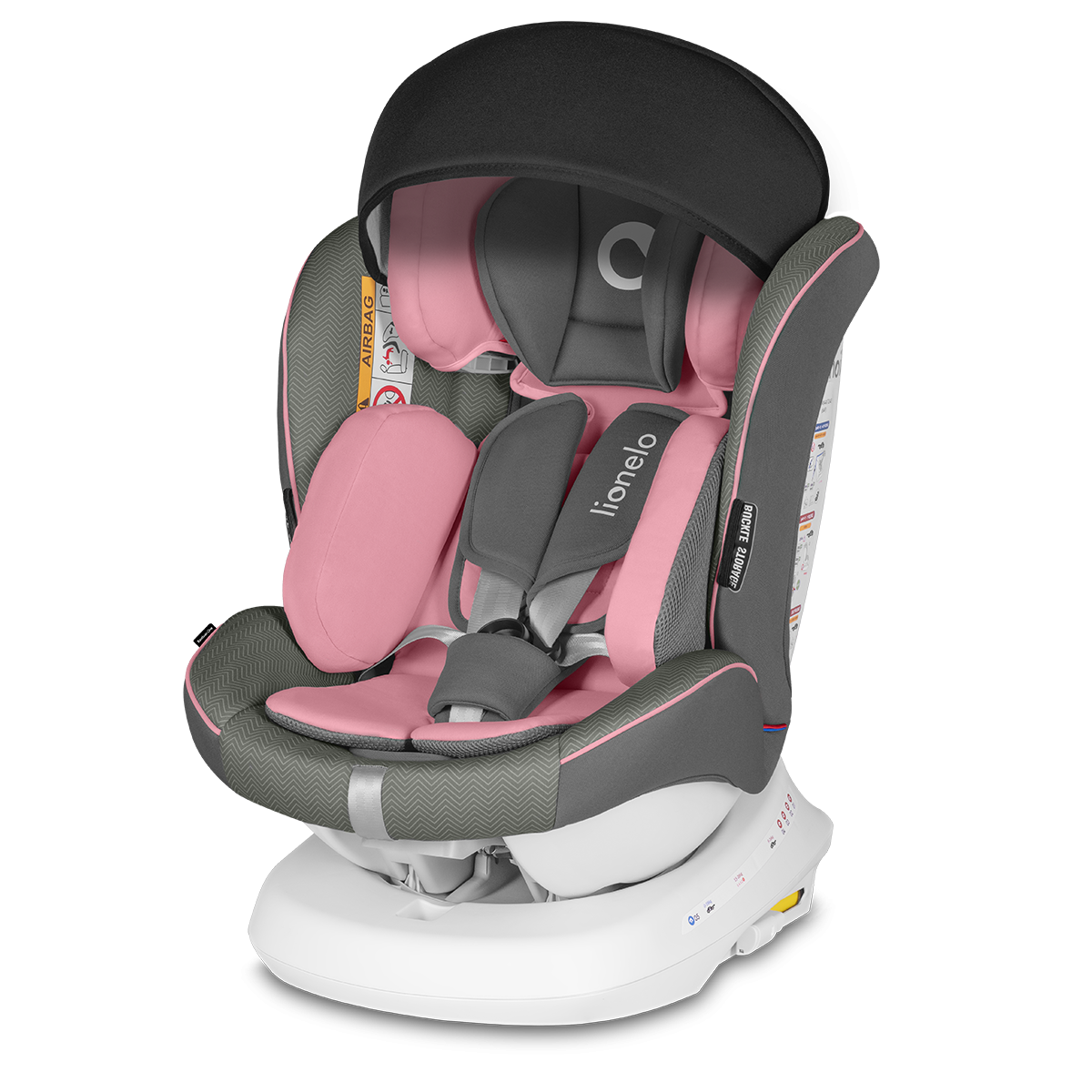 Lionelo Bastiaan One 360 Pink Baby Детское автокресло 0-36 кг