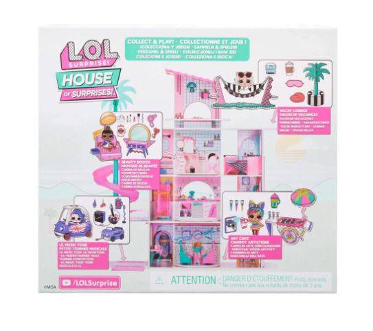 LOL SURPRISE MGA Vacay Lounge Playset Leading Baby Doll + 8 Surprises